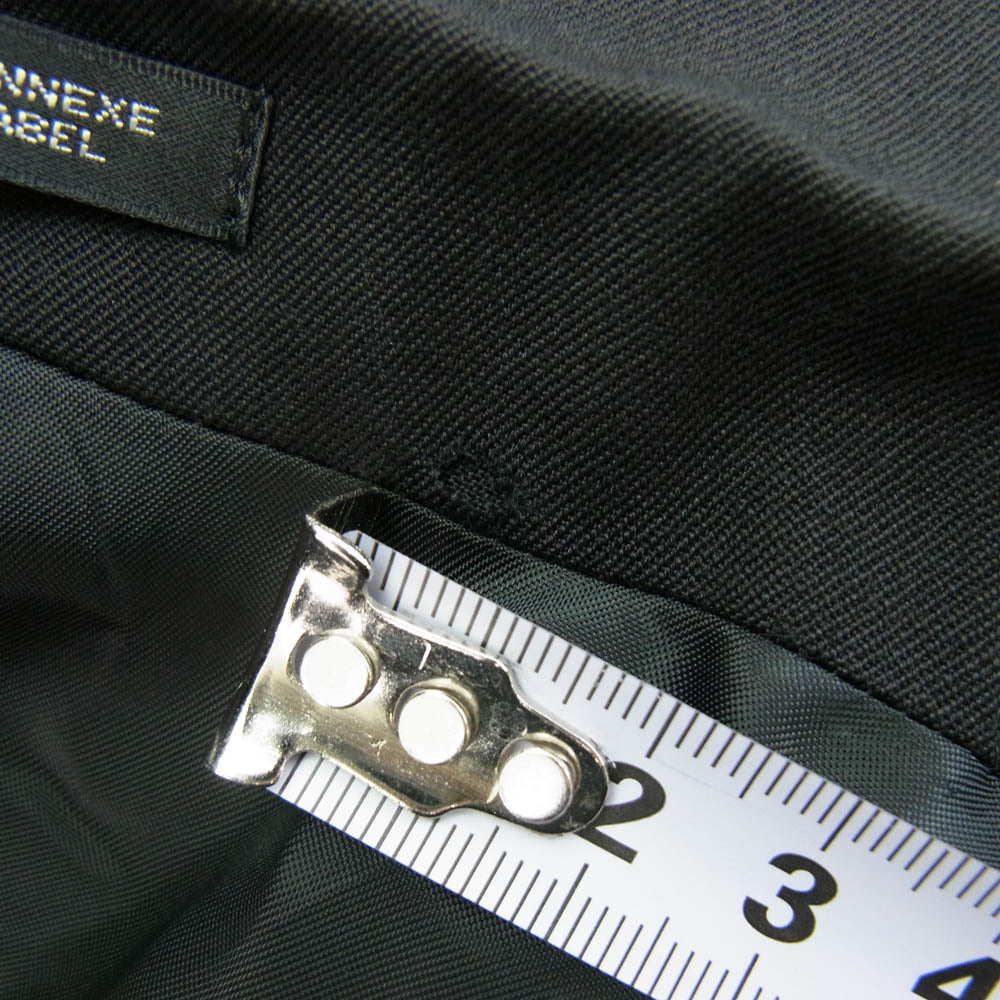 Yohji Yamamoto POUR HOMME ヨウジヤマモトプールオム 19AW HC-J19-100 Wrinkled Gabardine 3B Peaked lapel Jacket ピークドラペル ウール ギャバジン ロング ジャケット ブラック系 2【中古】