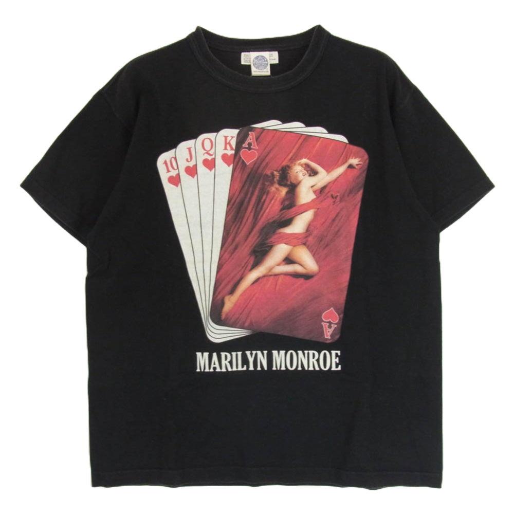 TOY'S McCOY トイズマッコイ MARILYN MONROE マリリンモンロー プリント 半袖 Tシャツ ブラック系 L【中古】
