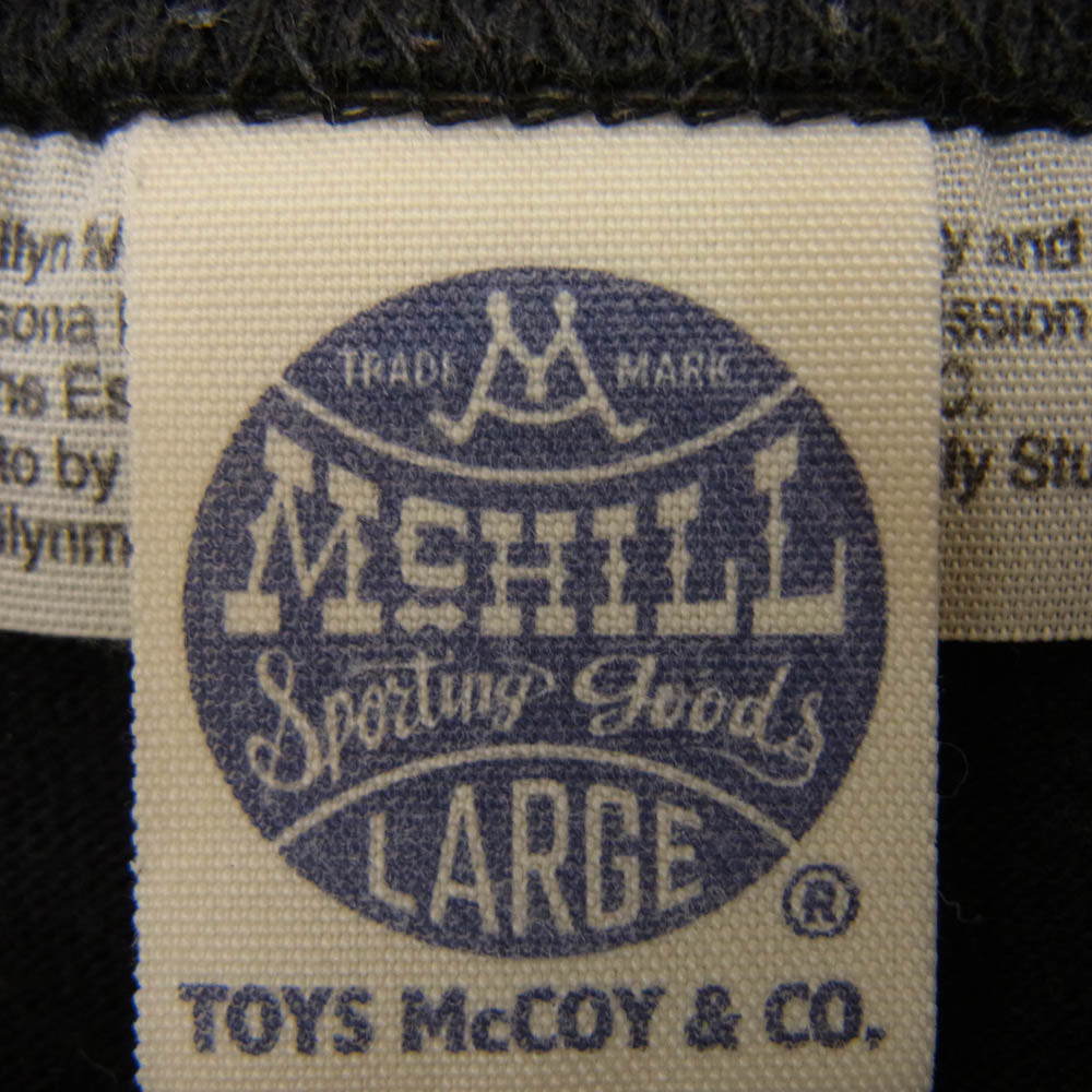 TOY'S McCOY トイズマッコイ MARILYN MONROE マリリンモンロー プリント 半袖 Tシャツ ブラック系 L【中古】