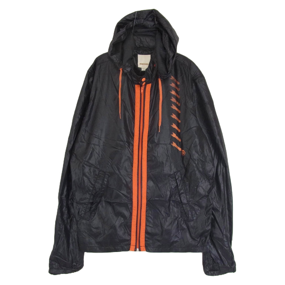 DIESEL ディーゼル ライトアウター マウンテンパーカー ブラック ブラック系 L【中古】