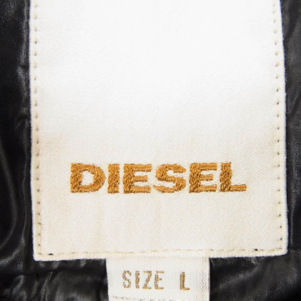 DIESEL ディーゼル ライトアウター マウンテンパーカー ブラック ブラック系 L【中古】