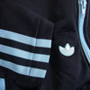 adidas アディダス 90's～00's 復刻 トラック ジャケット 曲がり ポケット ネイビー系 L【中古】
