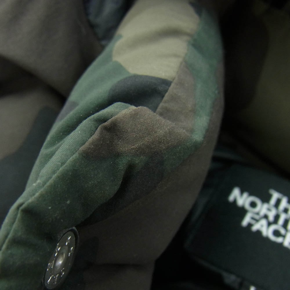 THE NORTH FACE ノースフェイス ND91421 NV CAMP SIERRA SHORT ノベルティ キャンプ シエラ カモフラ ダウンジャケット ブラウン系 L【中古】