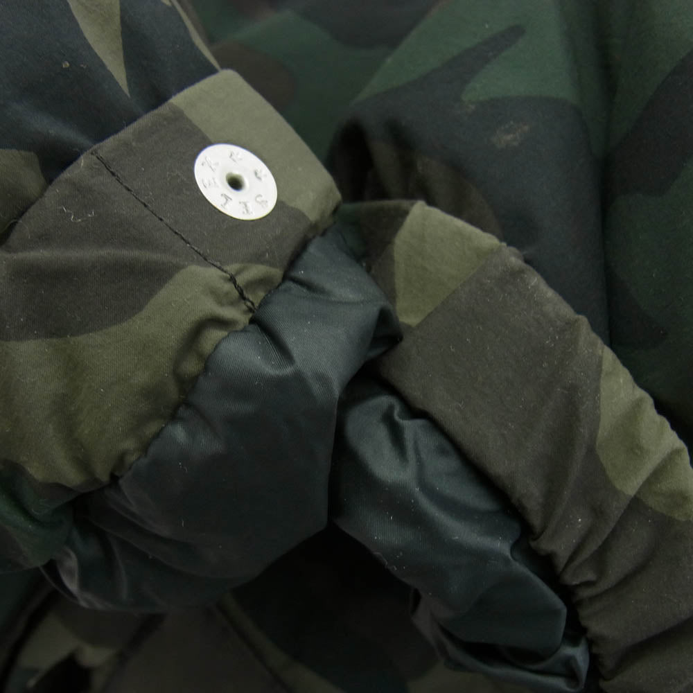 THE NORTH FACE ノースフェイス ND91421 NV CAMP SIERRA SHORT ノベルティ キャンプ シエラ カモフラ ダウンジャケット ブラウン系 L【中古】