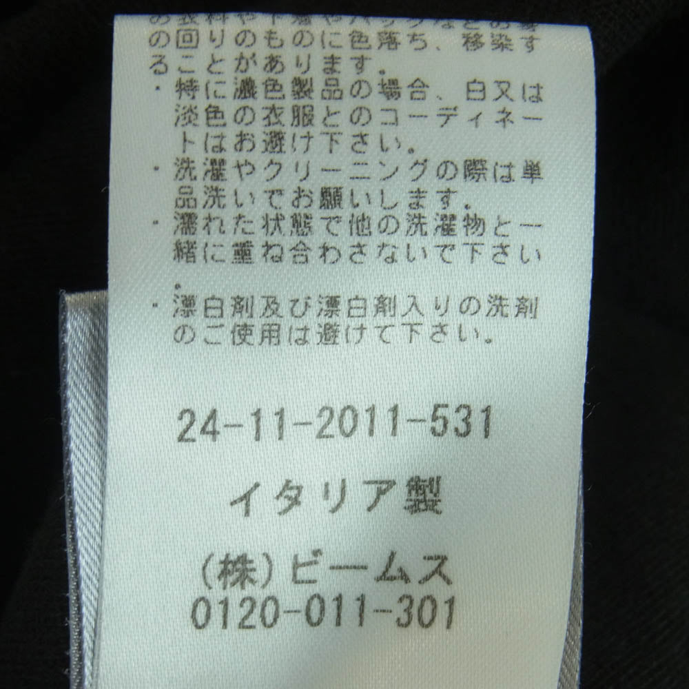 GUY ROVER ギローバー BEAMS 別注 モールスキン 長袖 シャツ ジャケット イタリア製 ブラック系 M【中古】