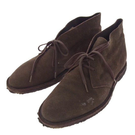 ポルペッタ スエード デザートブーツ チャッカブーツ ブラウン系 40【中古】
