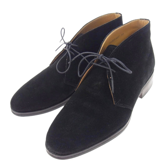 ポルペッタ スエード デザートブーツ チャッカブーツ ブラック系 40【中古】