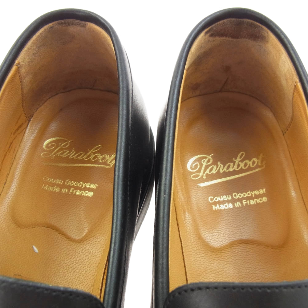 Paraboot パラブーツ 135112 ADONIS アドニス レザー ローファー ブラック系 6.5【中古】