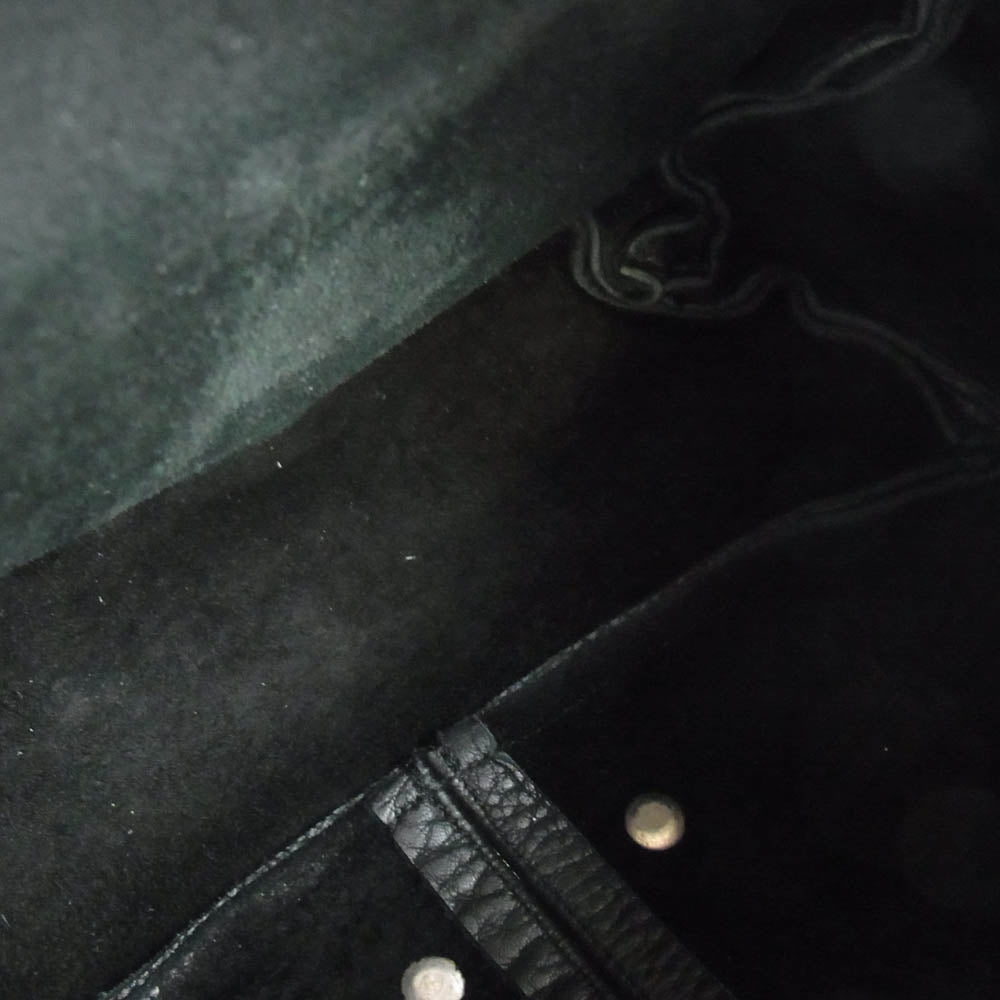 CHROME HEARTS クロムハーツ（原本有） #1 SNAT PACK スナット パック ダガージップ レザー ショルダーバッグ ブラック系【中古】