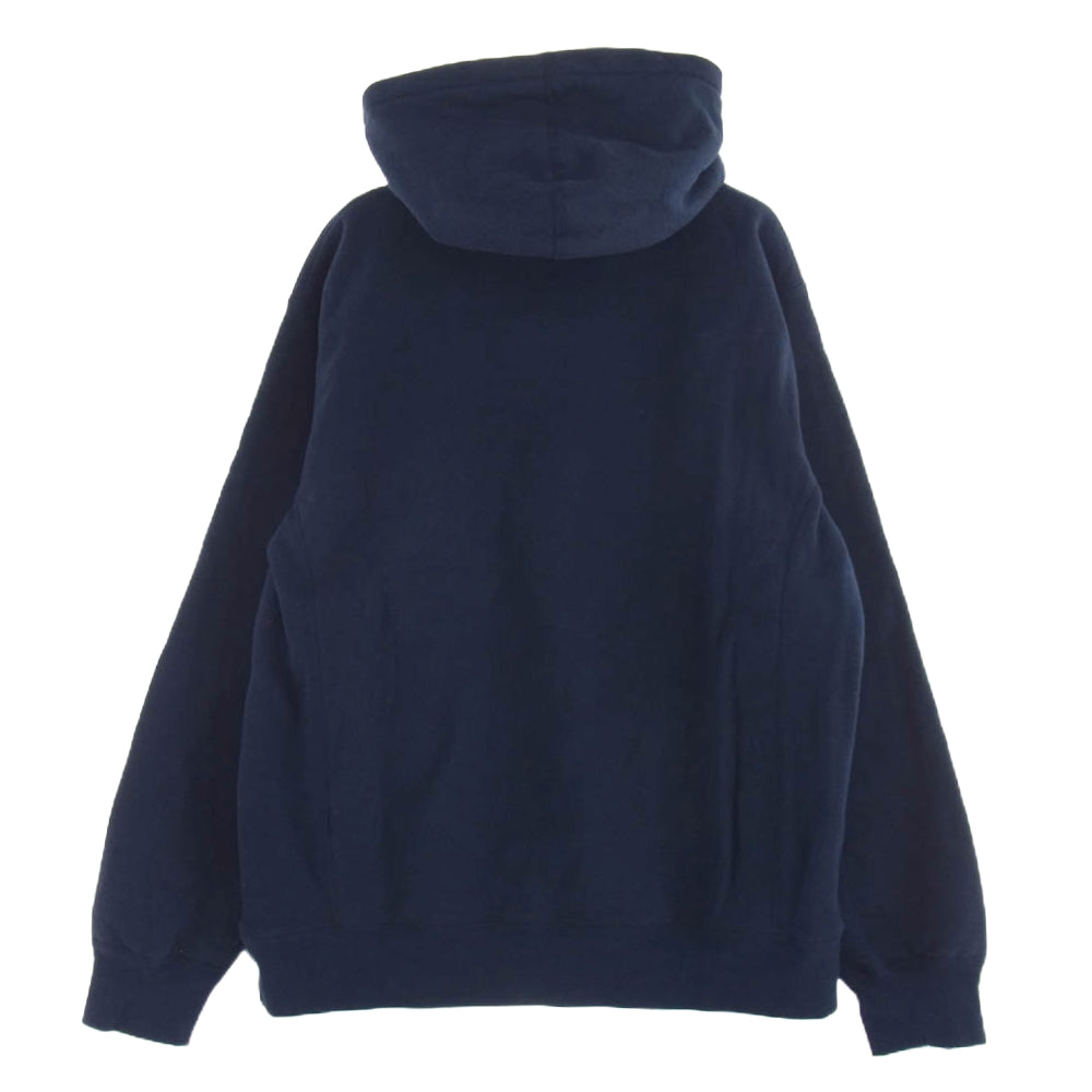 Supreme シュプリーム 18AW Classic Script Hooded Sweatshirt クラシック スクリプト ロゴ パーカー フーディ スウェット プルオーバー パーカー XL ネイビー ネイビー系 XL【中古】