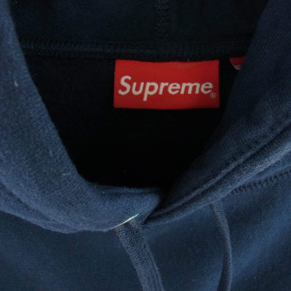 Supreme シュプリーム 18AW Classic Script Hooded Sweatshirt クラシック スクリプト ロゴ パーカー フーディ スウェット プルオーバー パーカー XL ネイビー ネイビー系 XL【中古】