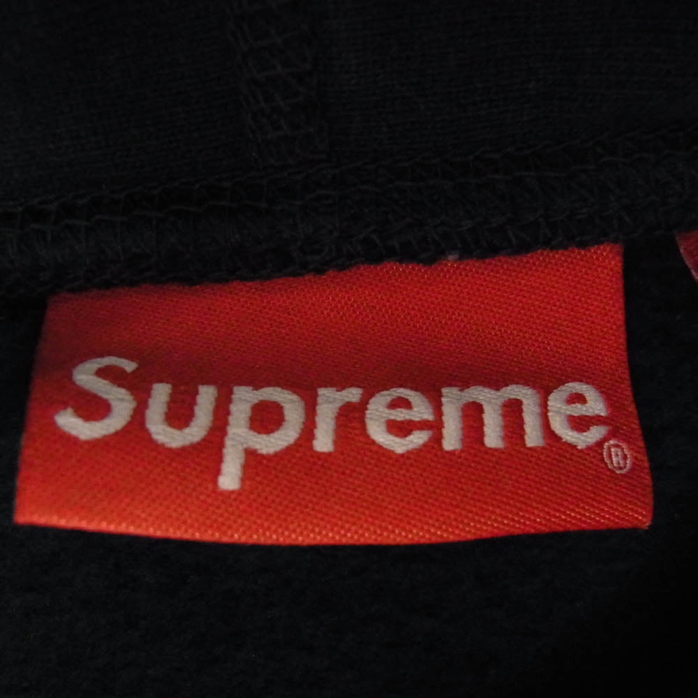 Supreme シュプリーム 18AW Classic Script Hooded Sweatshirt クラシック スクリプト ロゴ パーカー フーディ スウェット プルオーバー パーカー XL ネイビー ネイビー系 XL【中古】
