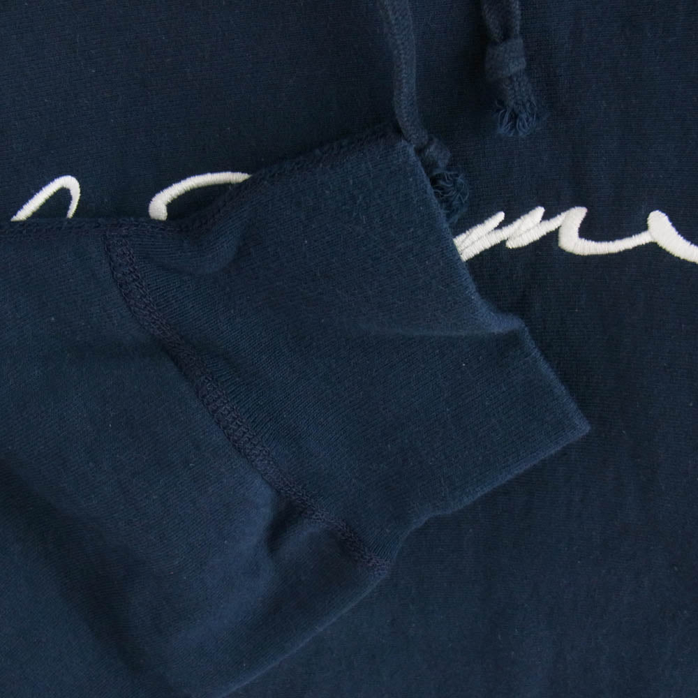 Supreme シュプリーム 18AW Classic Script Hooded Sweatshirt クラシック スクリプト ロゴ パーカー フーディ スウェット プルオーバー パーカー XL ネイビー ネイビー系 XL【中古】