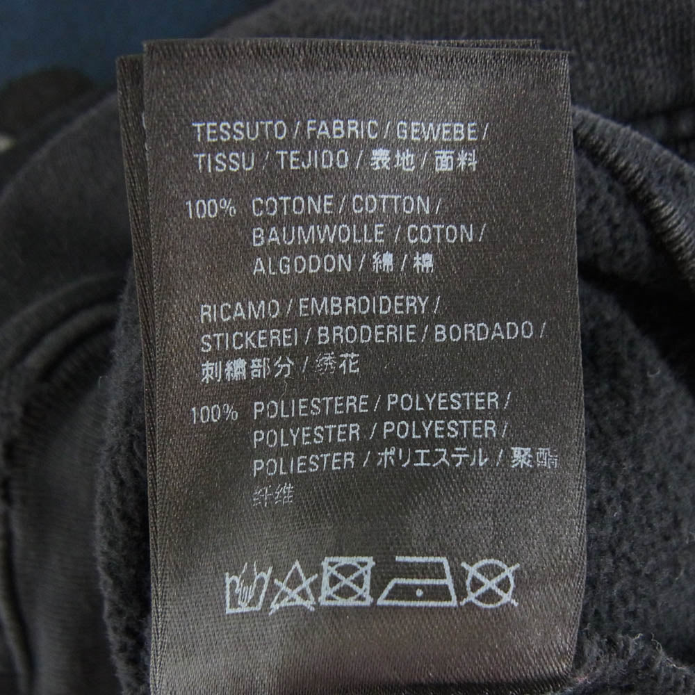 BALENCIAGA バレンシアガ 21SS 651799 TLV53 RAMMSTEIN Boxy Hoodie ラムシュタイン ボクシーフーディ プルオーバー プリント ヴィンテージ加工 パーカー ブラック系 S【中古】