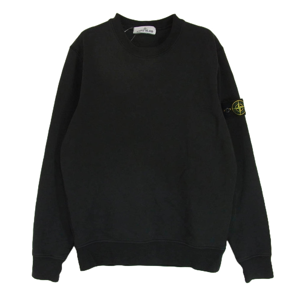 STONE ISLAND ストーンアイランド 24AW 811563051 CREWNECK SWEAT SHIRT バッジ ワッペン付 クルーネック スウェット シャツ ブラック系 M【中古】