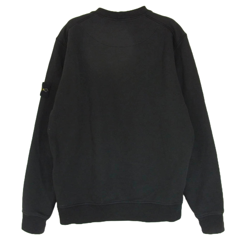 STONE ISLAND ストーンアイランド 24AW 811563051 CREWNECK SWEAT SHIRT バッジ ワッペン付 クルーネック スウェット シャツ ブラック系 M【中古】