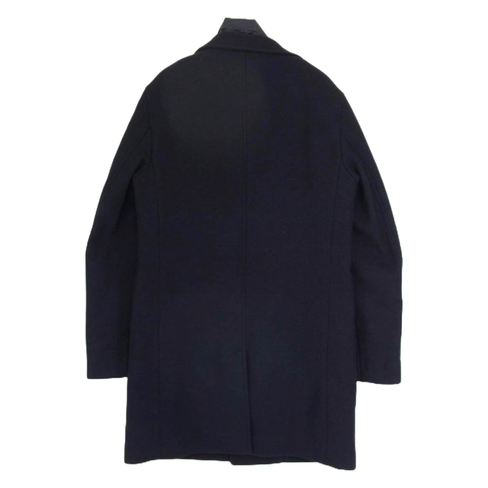 Herno ヘルノ CA0045U 39601 9280 ライナー付き ウール メルトン 中綿コート ネイビー系 46【中古】