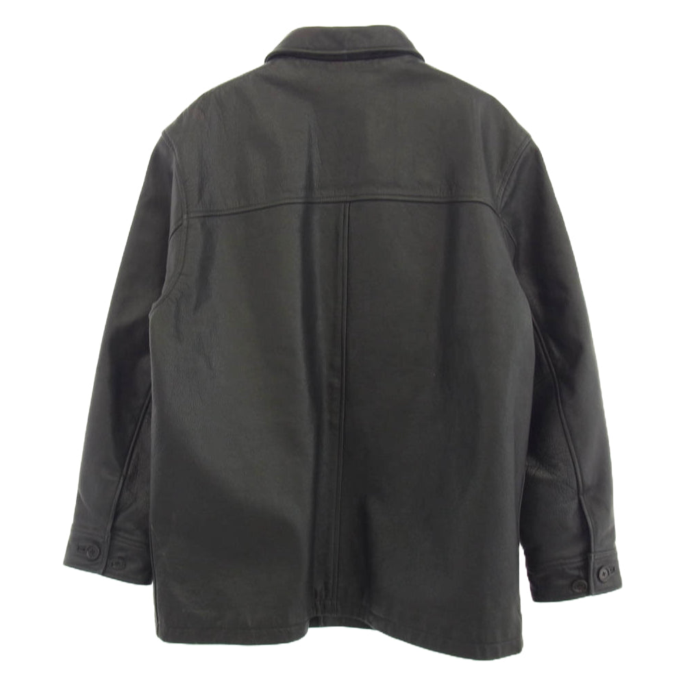GAP ギャップ OLD オールド 裏地キルティング レザー コート ブラック系【中古】