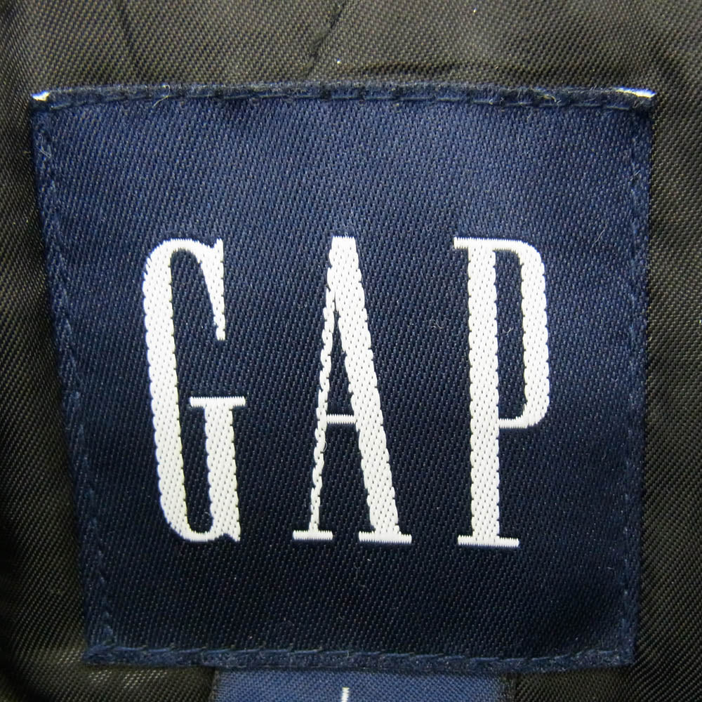GAP ギャップ OLD オールド 裏地キルティング レザー コート ブラック系【中古】