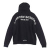 CHROME HEARTS クロムハーツ（原本無） SWTSHRT HD ZIP バックアーチロゴ プリント ダガー ジップアップ フーディ パーカー ブラック系 L【美品】【中古】