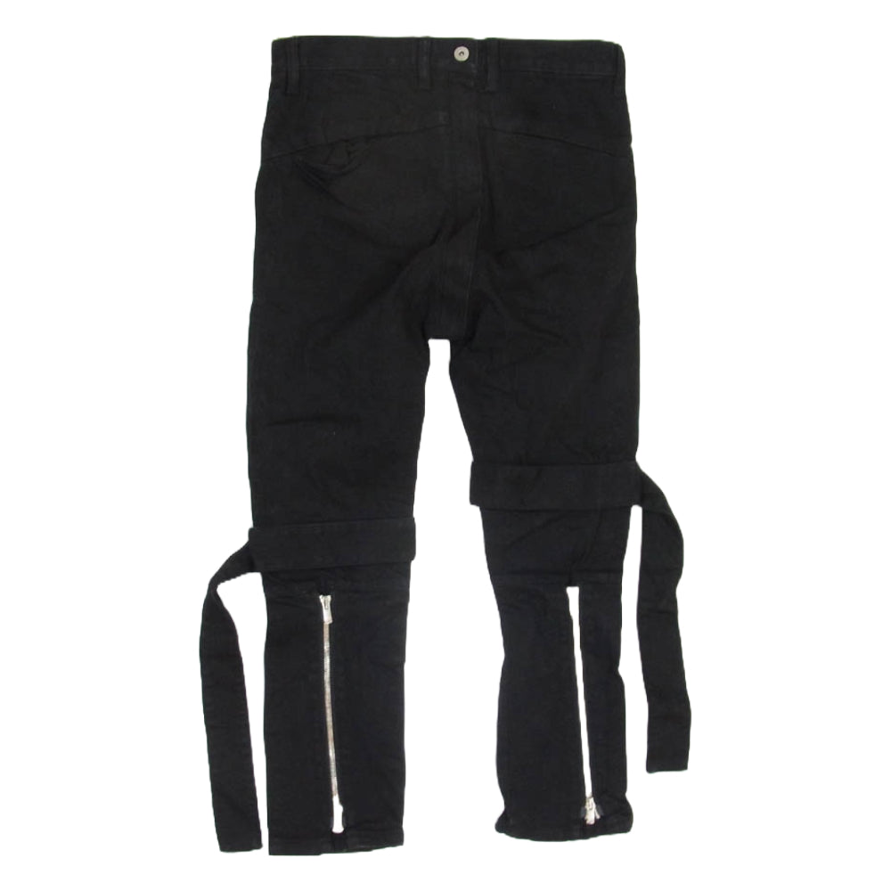 NO ID. ノーアイディ BLACK ボンテージ デニム パンツ ブラック系 2【中古】