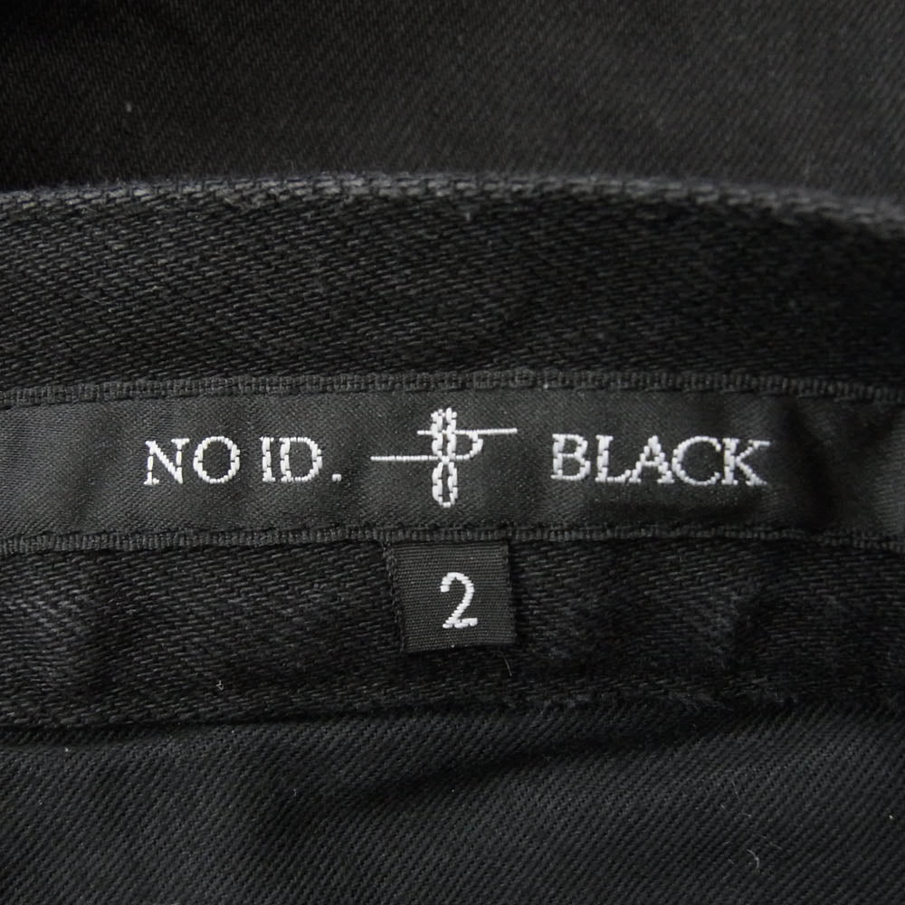 NO ID. ノーアイディ BLACK ボンテージ デニム パンツ ブラック系 2【中古】