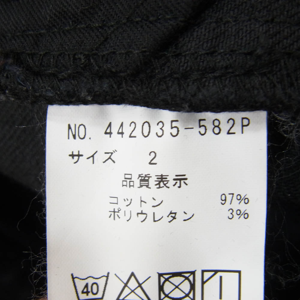 NO ID. ノーアイディ BLACK ボンテージ デニム パンツ ブラック系 2【中古】