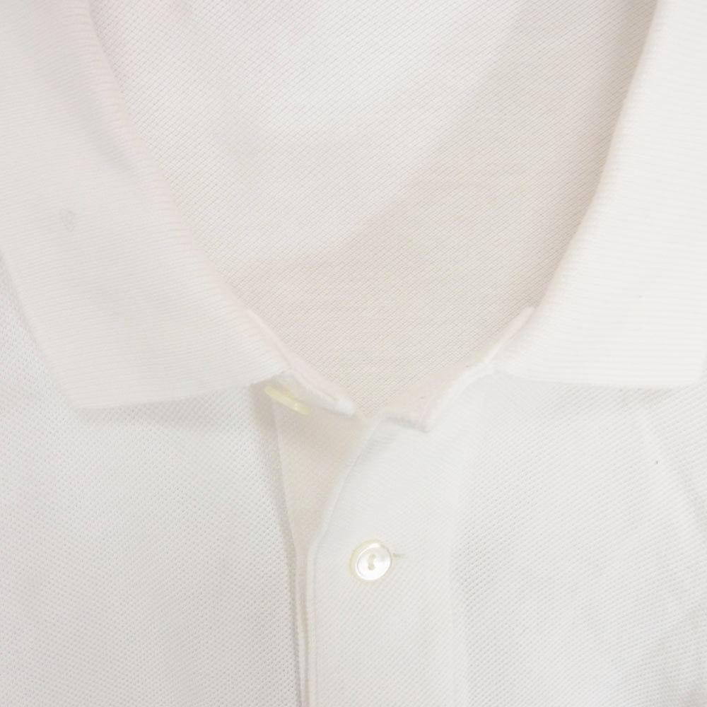 LACOSTE ラコステ ポロシャツ ロングスリーブ ワンポイント 長袖 ホワイト系 3XL【中古】