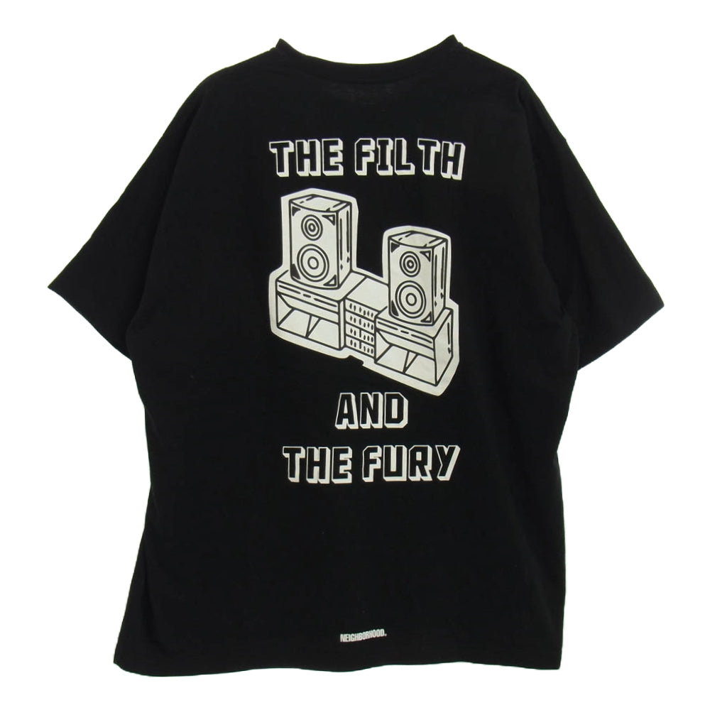 NEIGHBORHOOD ネイバーフッド 23SS NH-13 The Filth and The Fury TEE 半袖 Tシャツ ブラック系 XXL【中古】