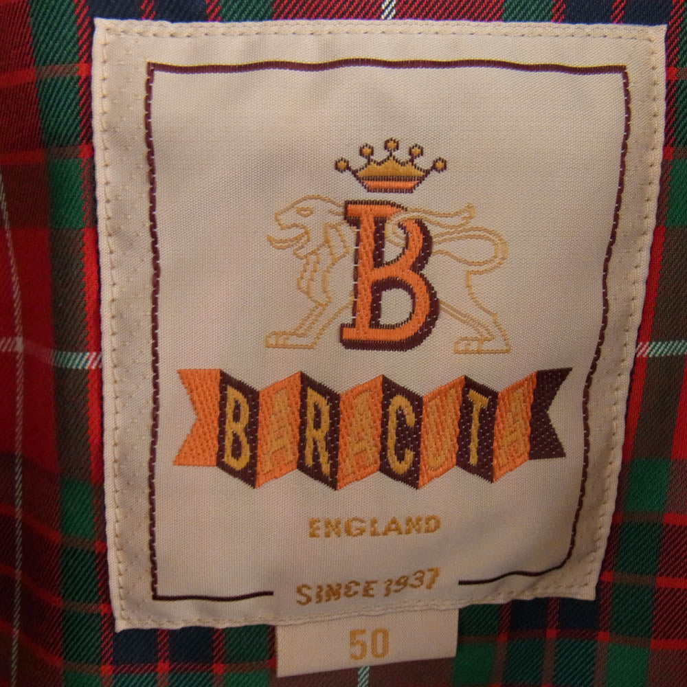 BARACUTA バラクータ G9 Regular Fit ハリントン ジャケット スウィングトップ ブルゾン 裏地チェック ブラック系 50【中古】