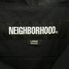 NEIGHBORHOOD ネイバーフッド 22AW 222TSNH-JKM02 ANORAK JK バック ロゴプリント ナイロン アノラック ジャケット ブラック系 L【中古】