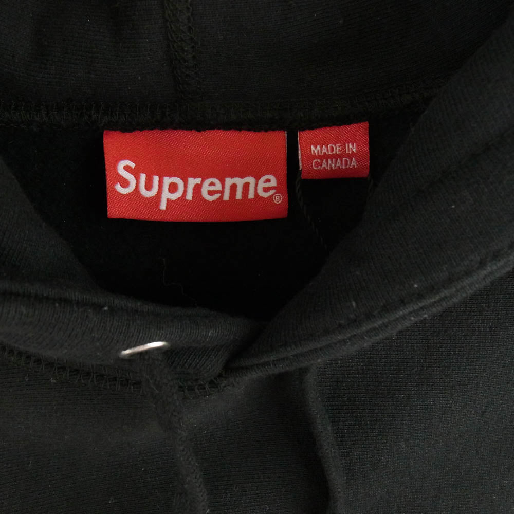 Supreme シュプリーム 19SS × SWAROVSKI スワロフスキー Box Logo Hooded Sweatshirt ボックスロゴ プルオーバー パーカー ブラック系 M【中古】