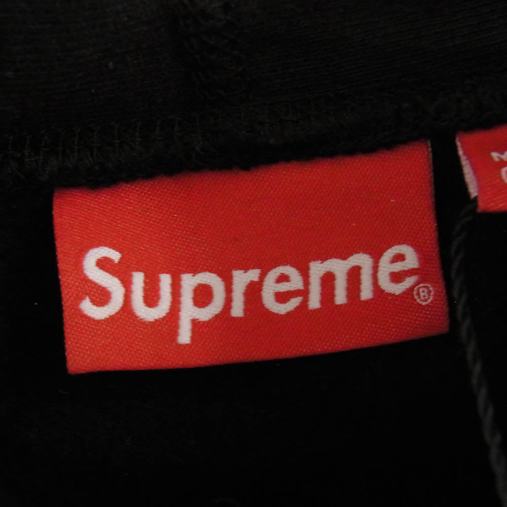 Supreme シュプリーム 19SS × SWAROVSKI スワロフスキー Box Logo Hooded Sweatshirt ボックスロゴ プルオーバー パーカー ブラック系 M【中古】