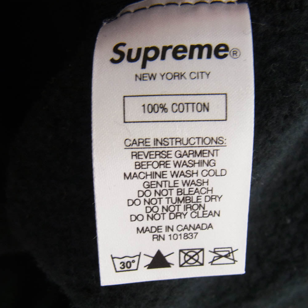 Supreme シュプリーム 19SS × SWAROVSKI スワロフスキー Box Logo Hooded Sweatshirt ボックスロゴ プルオーバー パーカー ブラック系 M【中古】