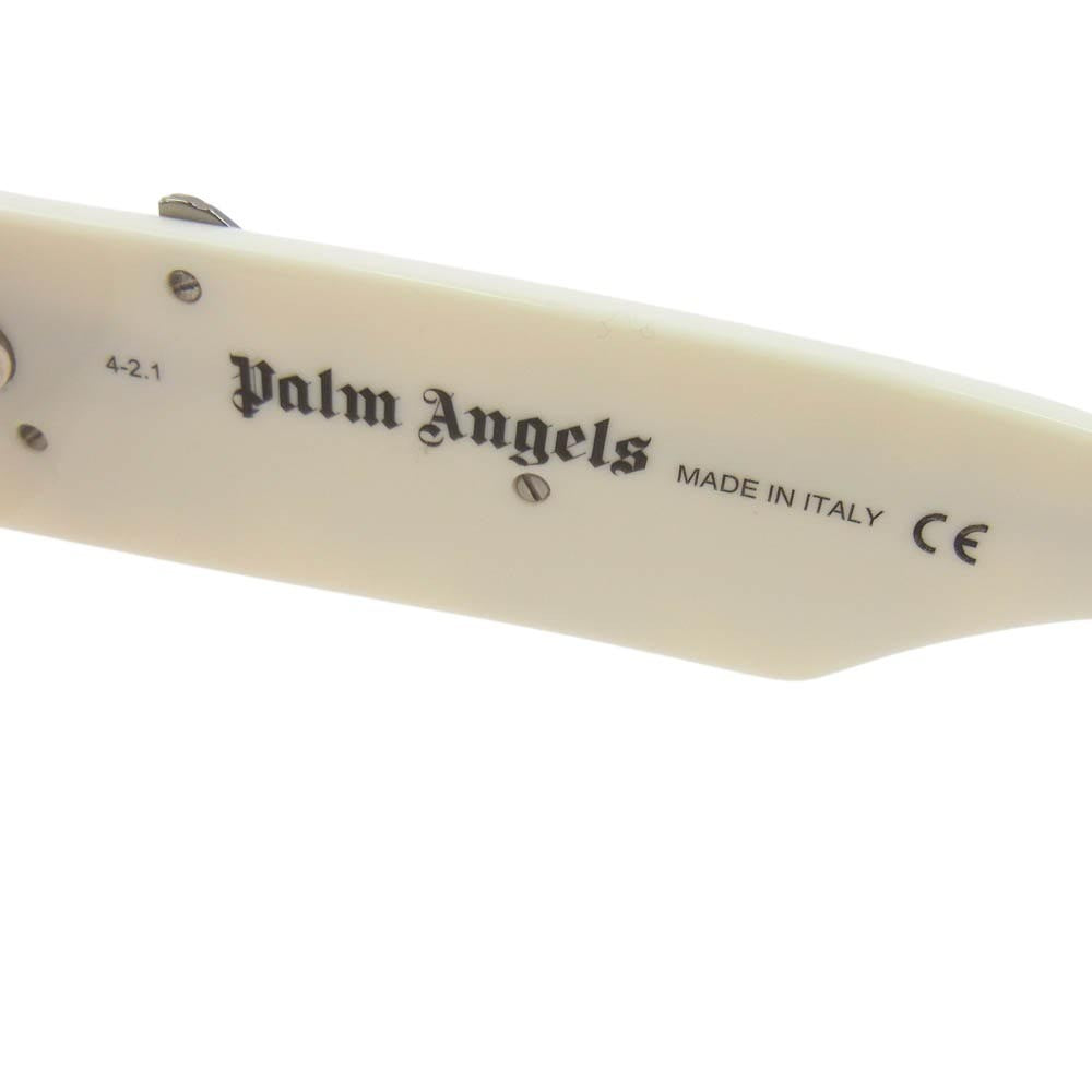 PALM ANGELS パームエンジェルス PER1007 スクエアフレーム サングラス アイウェア フレーム：ホワイト系 51□19　145【中古】