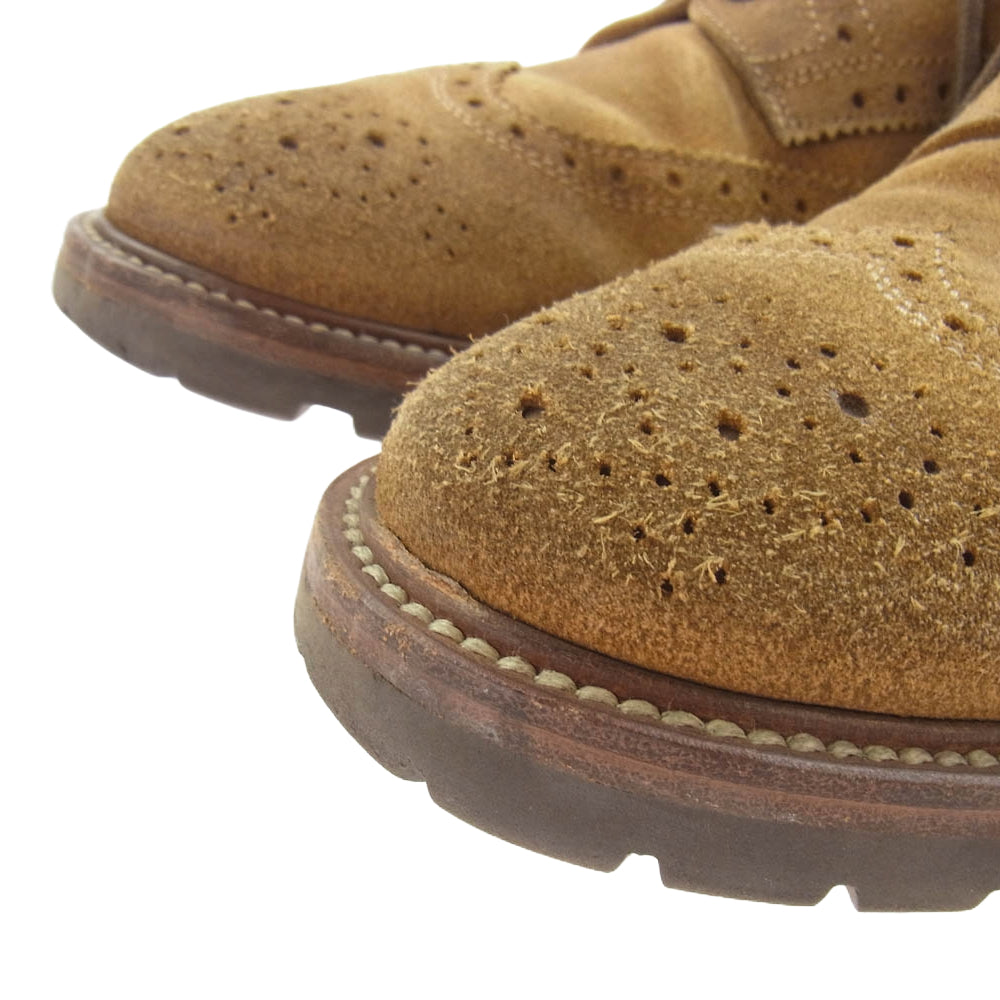 Brunello Cucinelli ブルネロクチネリ スエード ウィングチップ シューズ ベージュ系 44【中古】