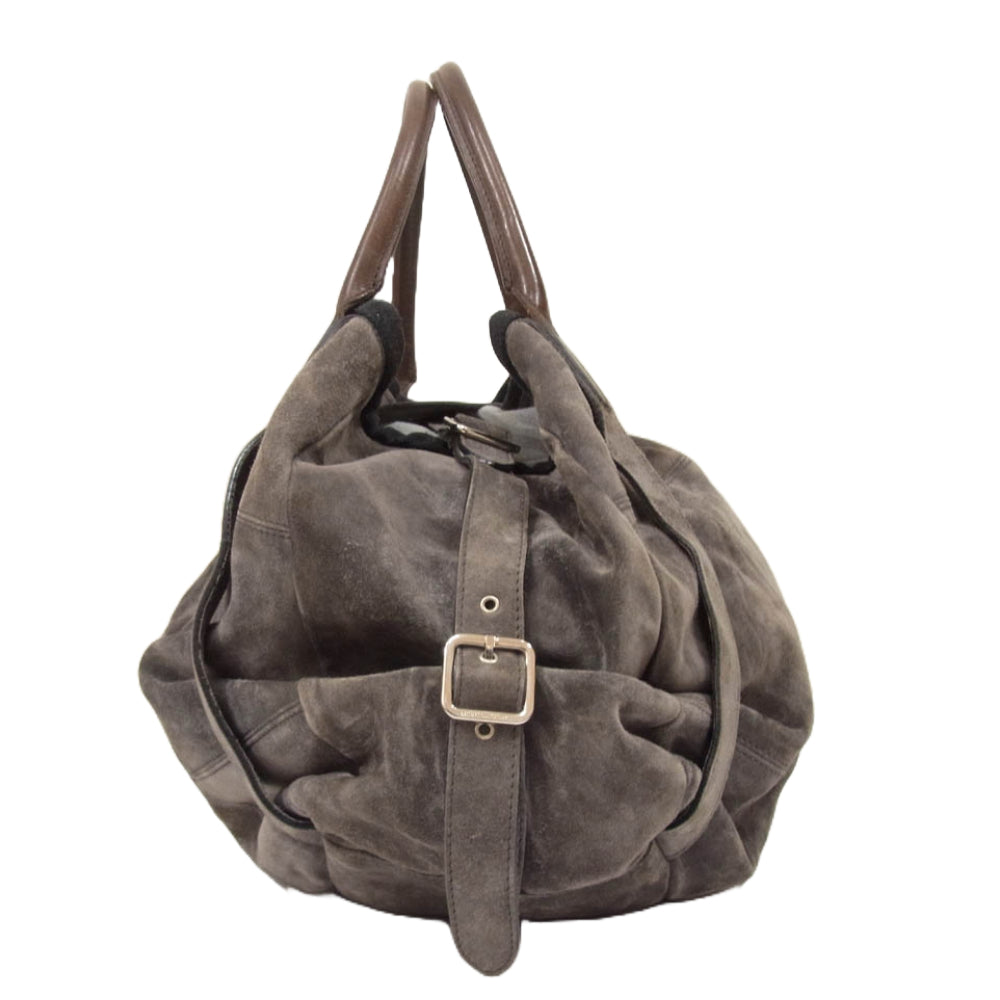 Brunello Cucinelli ブルネロクチネリ スエード トートバッグ ブラウングレー系【中古】