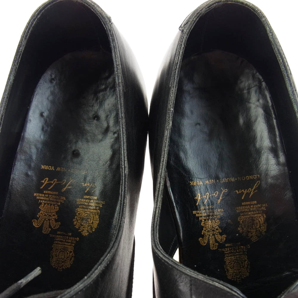 John Lobb ジョンロブ LONDON ビスポーク シューズ パンチド キャップトゥ ブラック系 実寸28cm【中古】