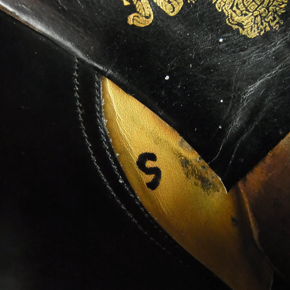 John Lobb ジョンロブ LONDON ビスポーク シューズ パンチド キャップトゥ ブラック系 実寸28cm【中古】