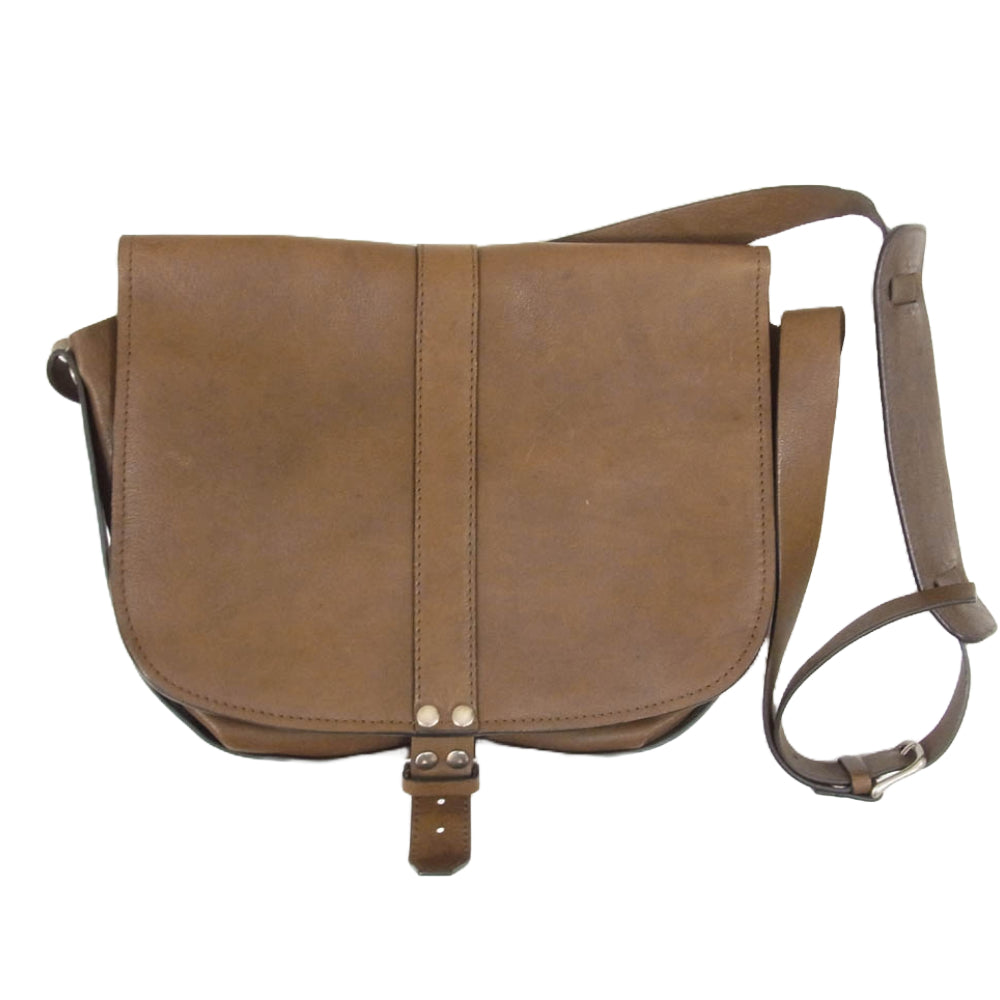 TOM FORD トムフォード レザー ショルダー バッグ ブラウン系【中古】