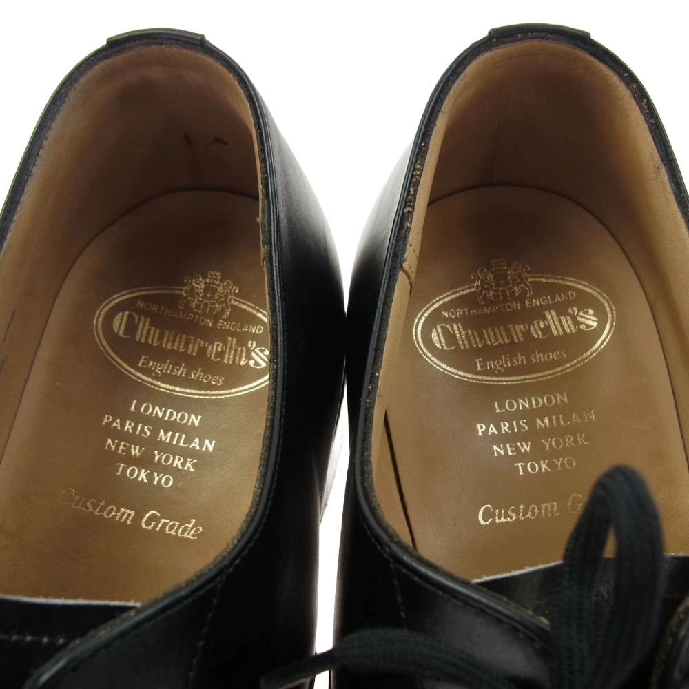 CHURCH'S チャーチ CONSUL 173 コンサル ポリッシュドバインダー オックスフォード シューズ ブラック系 8.5【中古】