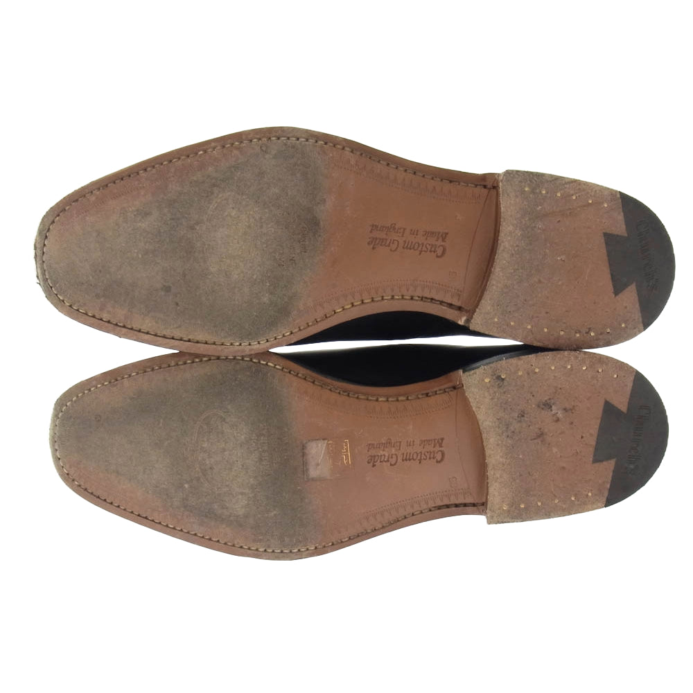 CHURCH'S チャーチ CONSUL 173 コンサル ポリッシュドバインダー オックスフォード シューズ ブラック系 8.5【中古】