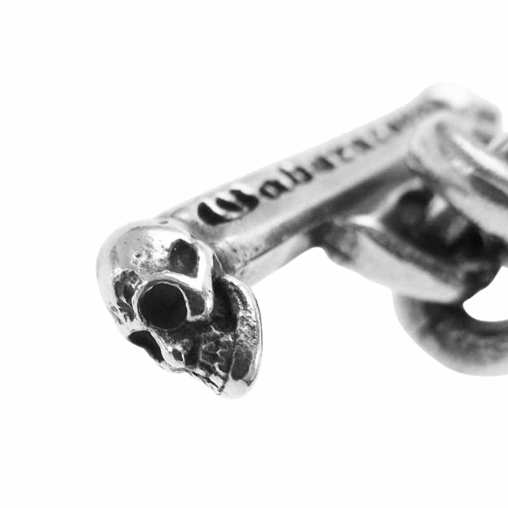 GABOR ガボール ガボラトリーホールディング ギャランティ付属 オールスカルリンク ブレスレット シルバー系【美品】【中古】