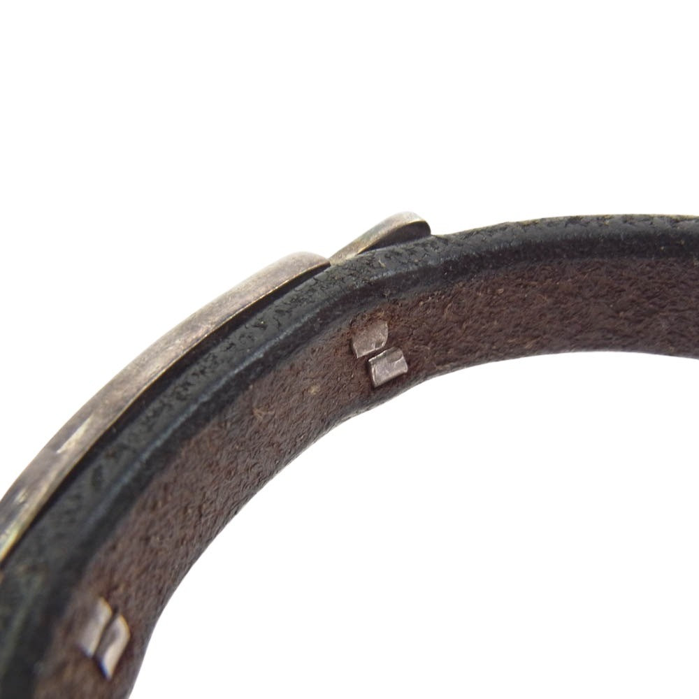 FIRST ARROW's ファーストアローズ HOOPER WORKS レザー ブレスレット ブラック系 シルバー系【中古】