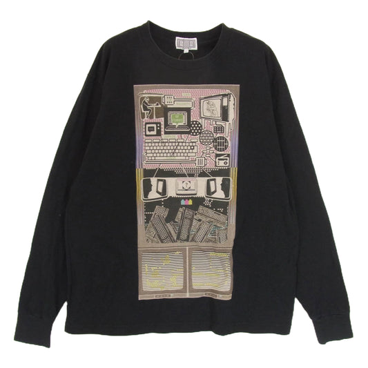 シーイー MD TRANSMITTER LONG SLEEVE グラフィック ロングスリーブ カットソー 長袖 ブラック系 L【中古】