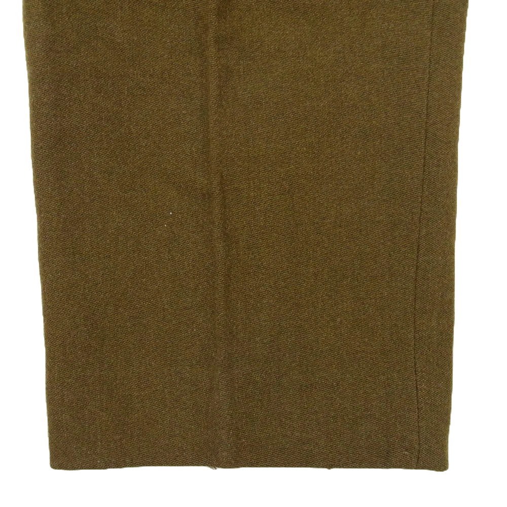 ミリタリー イギリス軍 ドレス トラウザーズ ウール パンツ カーキ系 21【中古】