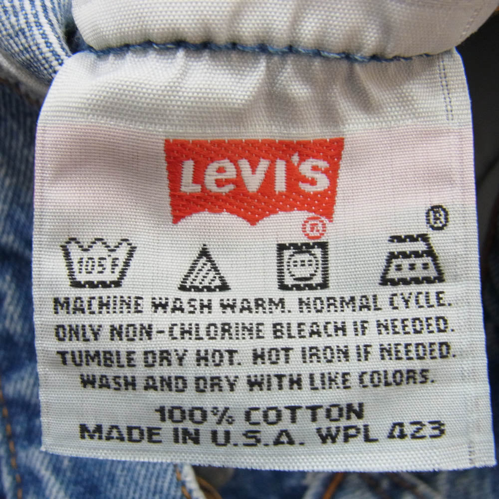 Levi's リーバイス 90's USA製 501 ストレート デニムパンツ ボタンフライ ボタン裏刻印553 インディゴブルー系 34【中古】