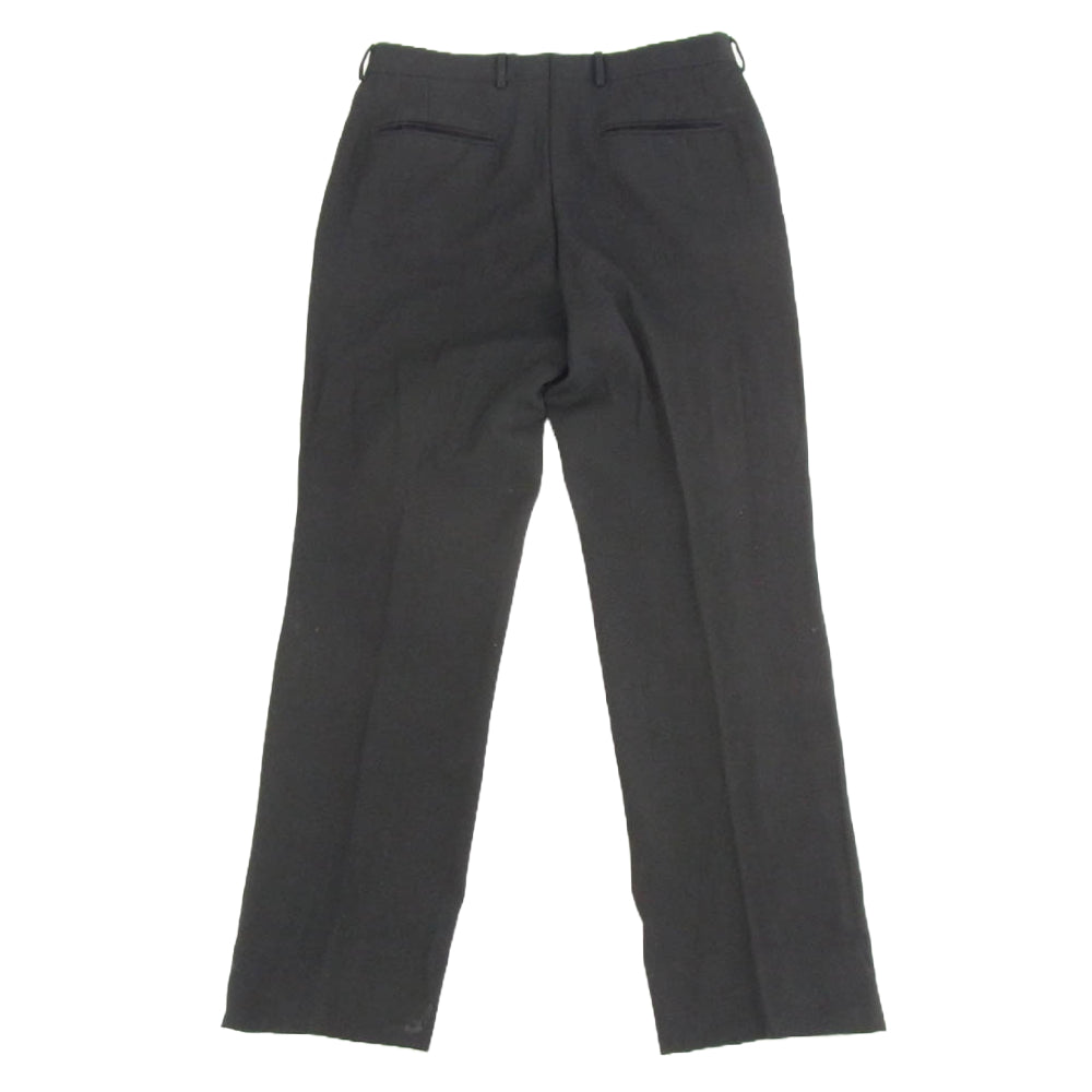 LOUIS VUITTON ルイ・ヴィトン V8309 側章 ウール スラックス パンツ ブラック系 50【中古】