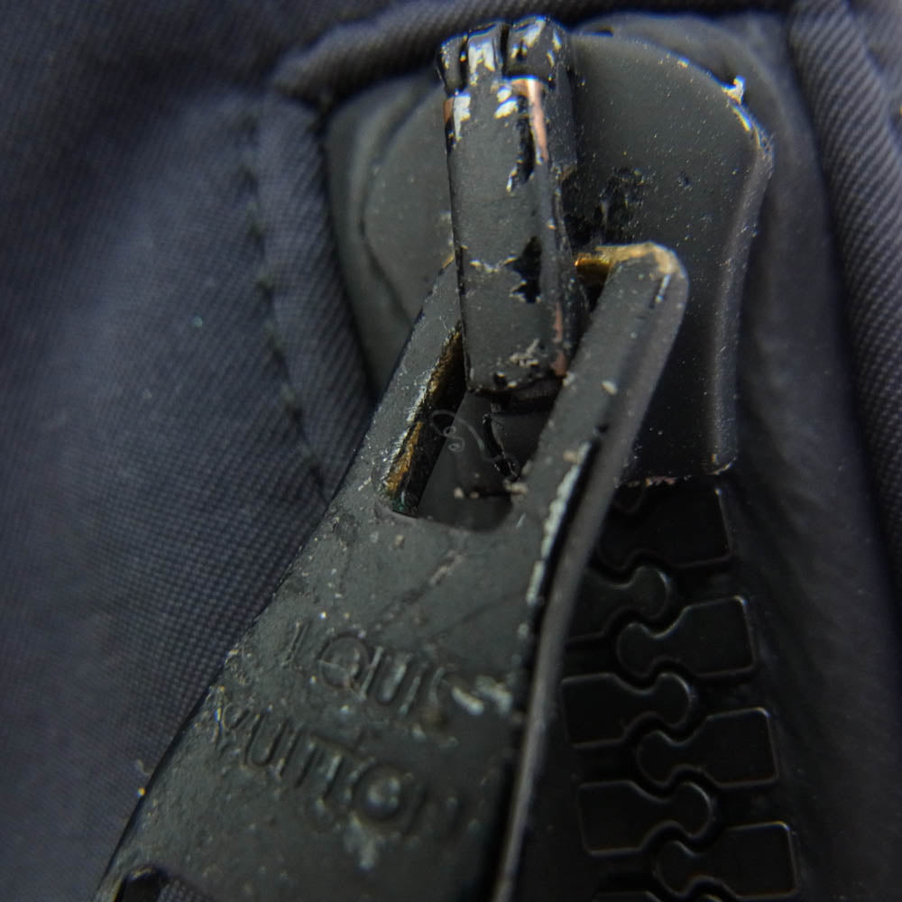 LOUIS VUITTON ルイ・ヴィトン HDY17W 側章 サイドライン ナイロン切替 スウェット イージー パンツ ブラック系 XXL【中古】