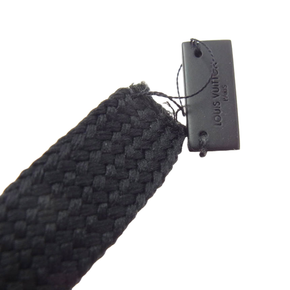 LOUIS VUITTON ルイ・ヴィトン HDY17W 側章 サイドライン ナイロン切替 スウェット イージー パンツ ブラック系 XXL【中古】